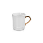 Vancouver Mug with Gold HandleWhite